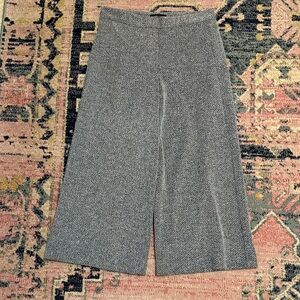 Ann Taylor Black and White Wide Leg Pants